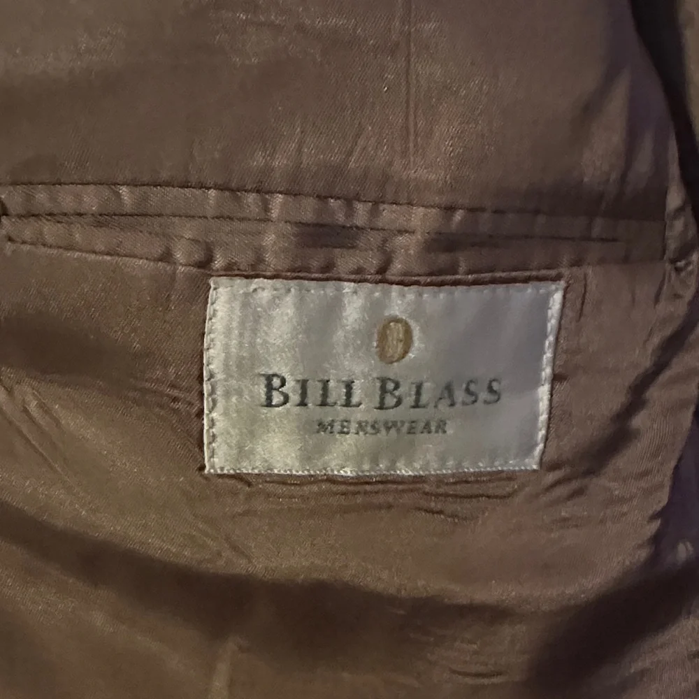 Bill Blass Checkered Blazer in Brown and Gray
